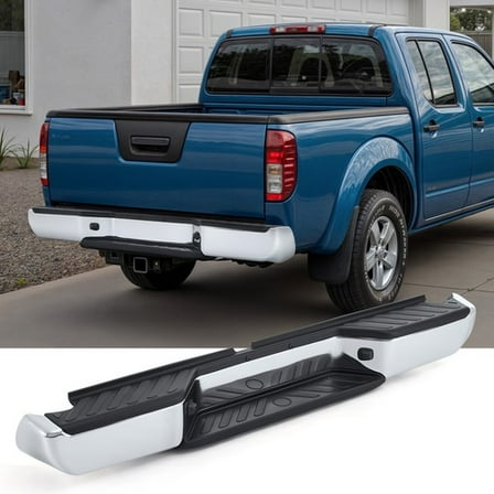 Rear Step Bumper Assembly Chrome Complete for 05-21 Nissan Frontier Truck US