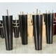 thumbnail image 3 of 4 piezas de 4'', 5'', 6'' y 8'' patas cónicas de madera maciza para sofá, gabinete, silla, muebles Negro 20cm H, 3 of 9