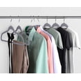 thumbnail image 7 of Utopia Home Premium Velvet Hangers 50 Pack - Non-Slip Clothes Hangers with Tie Bar - Grey Hangers - Standard Hangers with 360 Degree Rotatable Hook - Heavy Duty Coat Hangers, 7 of 7