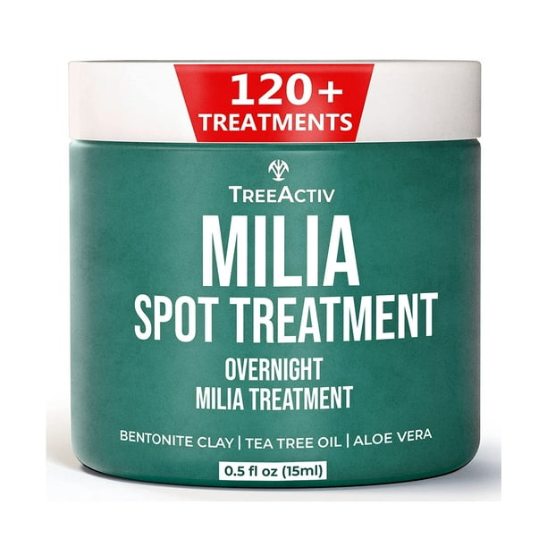TreeActiv Overnight Milia Spot Treatment Cream, 0.5oz, Improves Milia