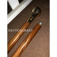 thumbnail image 2 of Gold Plated Replica of Bat Masterson Knob Handle Walking Cane, 2 of 7