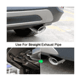 thumbnail image 2 of LEEYNEER Embout d'Échappement en Acier Inoxydable Universel Pièces Spéciales Automobiles Argent, 2 of 7