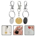 thumbnail image 1 of BRIGHTFUFU 3Pcs Zinc Alloy Shopping Trolley Token Keychain Multipurpose Shopping Cart Key Holder Accessory, 1 of 8