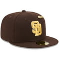 thumbnail image 3 of Men's New Era  Brown San Diego Padres 2025 59FIFTY Day 59FIFTY Fitted Hat with Pins, 3 of 5