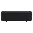 thumbnail image 2 of SAFAVIEH Couture Jaymie Solid Boucle Modern Bench with Storage, Black/Black, 2 of 6