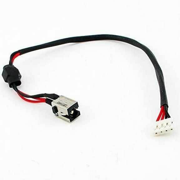 New AC DC Jack Power Plug in Charging Port Connector Socket with Wire Cable Harness Replacement for Lenovo Ideapad G570 G575 DC30100CS00, DC30100C200, DC30100CQ00