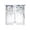 white, variant on Sheer Curtains 72 Inches Long, Blue Flower Light Filtering Window Curtains for Living Room, Farmhouse Eucalyptus Retro Country Plant Rod Pocket Voile Sheer Curtain Drapes, 52"W x 72"L, 2 Panels