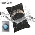 thumbnail image 6 of Fuzoiu Abstract Starry Sky Moon Print Pillow Case with Hidden Zipper,Pillow Covers,Soft and Comfortable Pillowcase-16"x24", 6 of 6