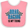 thumbnail image 3 of Inktastic Drag Racing is My Thing with Flags Boys or Girls Baby Bib, 3 of 4