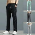 thumbnail image 2 of XINPING White Pants Men Casual Relaxed Fit Golf Casual Pants Quick-Dry Active Athletic Workout Pants with Pockets, 2 of 5