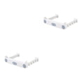 thumbnail image 4 of Cateissary Soporte para bolsas de basura Montado en la pared Cocina Colgando Toalla Bolsas de basura Colgador Puerta del gabinete Estante Suministros de Gris blanco 2piezas Cateissary CBP210314, 4 of 6