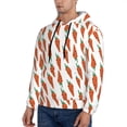 thumbnail image 3 of Naloa Carrot Men's Casual Hooded Collar Drawstring Hoodies Pullover Sweatshirts Casual Long Sleeve Shirts-XX-Large, 3 of 7