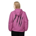 thumbnail image 4 of Effete Feline Claw Marks Scratch Windbreaker Jacket (AOP), 4 of 10