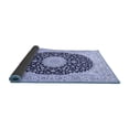 thumbnail image 2 of Ahgly Company Indoor Round Medallion Blue Traditional Area Rugs, 5' Round, 2 of 4