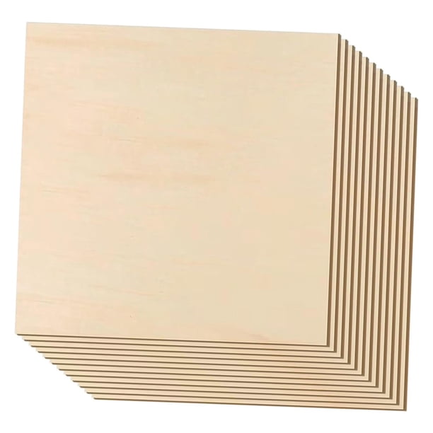Tablero de madera de tilo, tablero de madera contrachapada sin acabado para manualidades y arquitectura. 2 mm
