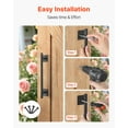 thumbnail image 4 of VEVOR Barn Door Handle, 12.6 in Rustic Fence Gate Handle, Rust-Resistant Coating, Heavy Duty Carbon Steel Outdoor Gate Handles,Easy to Install, Metal Sliding Door Pulls for Garage Shed Closet Pantry, 4 of 9
