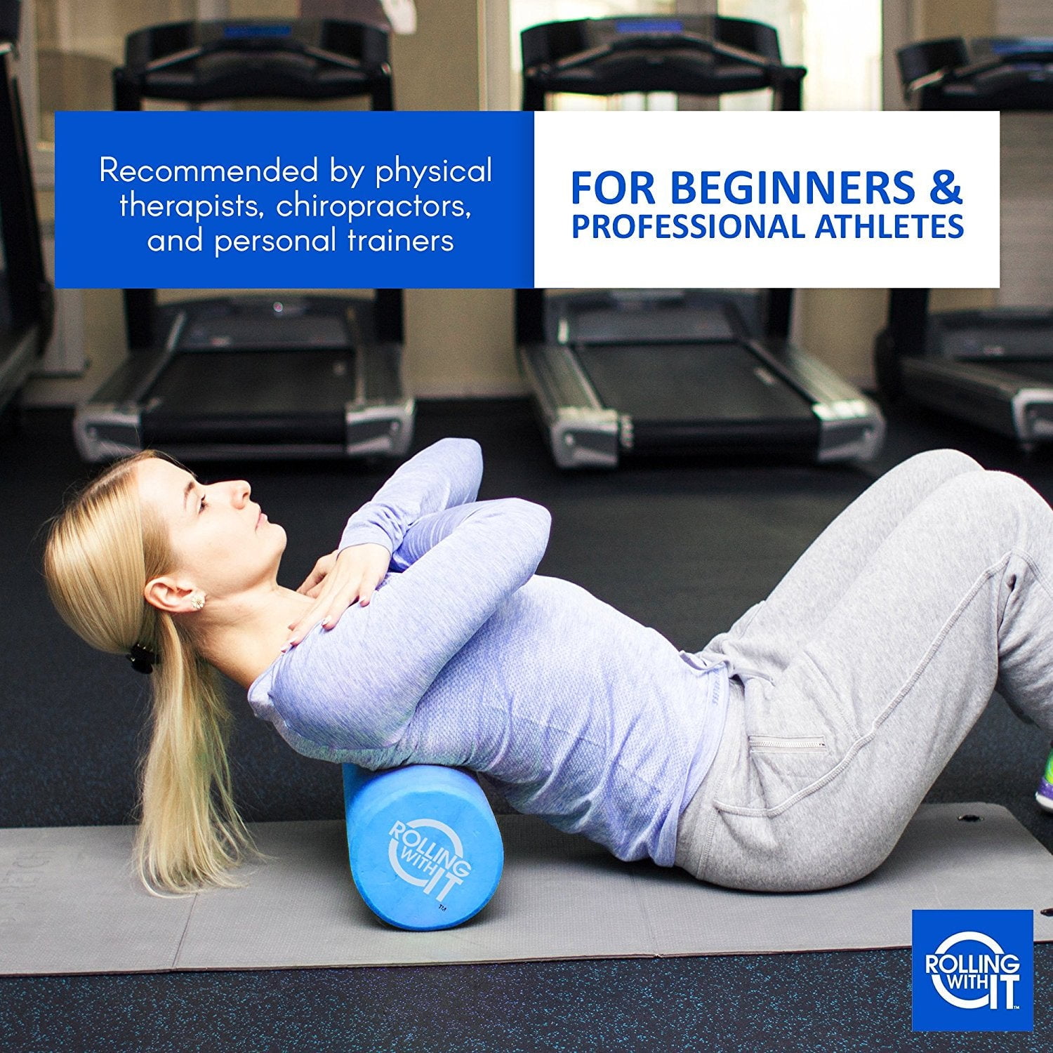 Rolling With It 13 x 6 Inch EVA Foam Roller for Physical Therapy