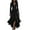 Black, variant on gakvbuo Fall Tunic Dress For Women Maxi Dress Evening Gown Dress Women's Solid Color Irregular Hem V-Neck Waist Ruffle Wedding Duest Dresses Long Sleeve Long Dress