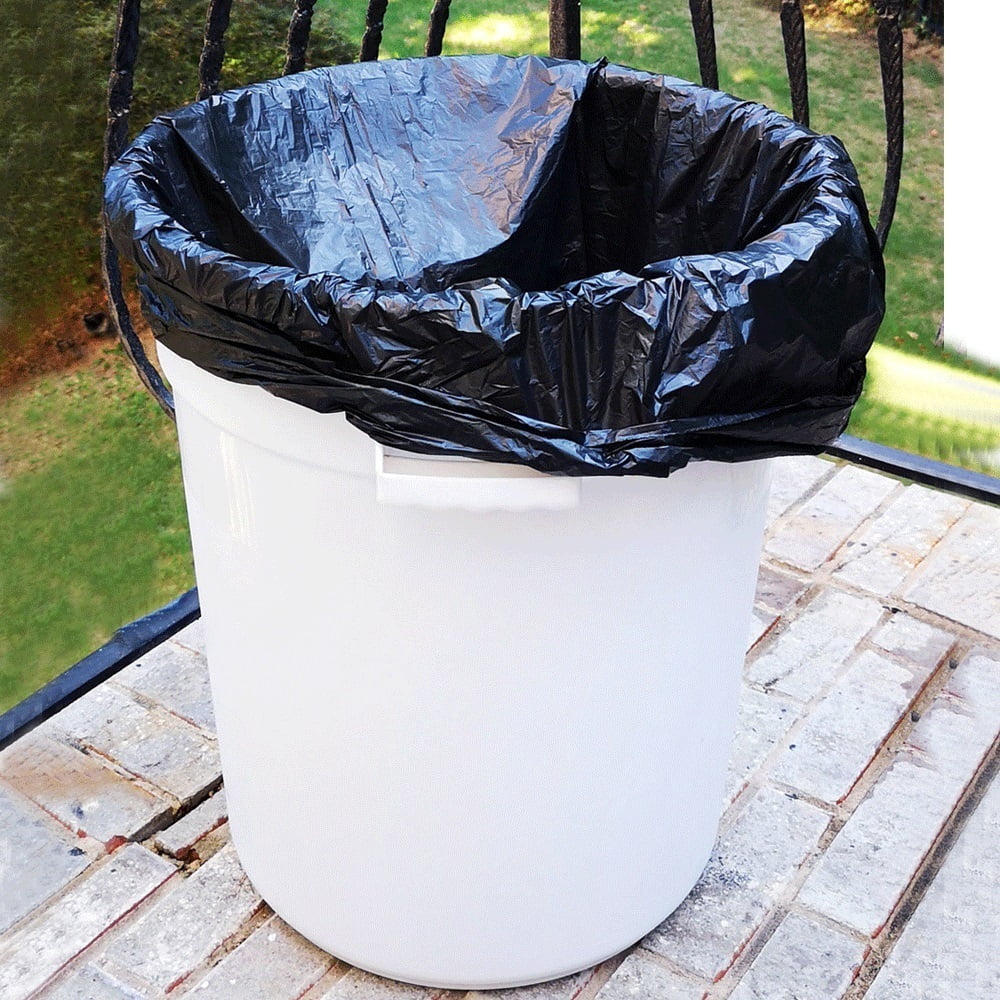 Ox Plastics 33-39 Gallon Trash Can Liner or Office Wastebaskets 250 Bags//Rolls Per Case For Bathroom 16 Microns, Clear Kitchen Easy To Use and Store High Density 33/”x40/”
