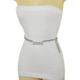 thumbnail image 5 of Women Silver Metal Chain Fashion Hip Waist Belt BOSS Charm XS S M, 5 of 15