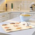thumbnail image 6 of Yayeee Dish Drying Mat for Kitchen Counter 16"x18" Microfiber Absorbent Pad, Red Cakes, 6 of 7