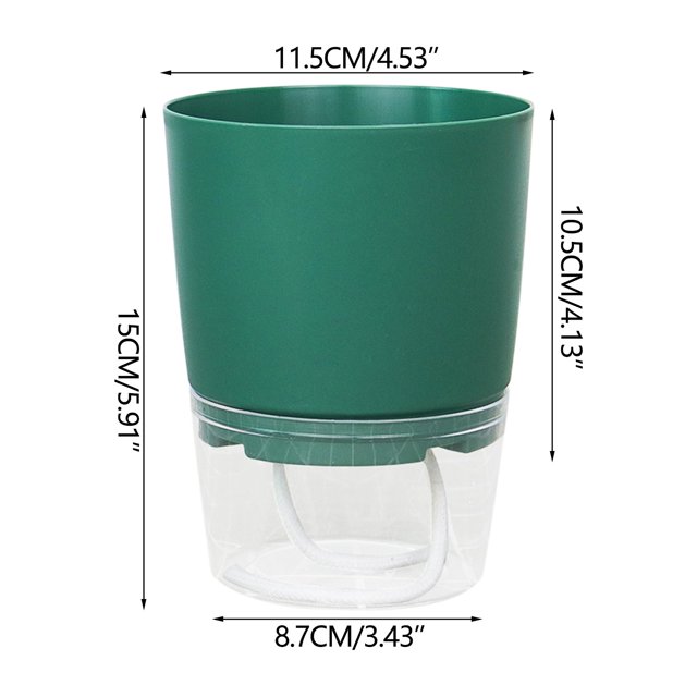 Large Plastic Flower Pots Lazy Flower Pot Automatic Water Absorption Plastic Pot Green Plant Water Culture Large Plastic Pots for Plants Large Plastic Plant Pots