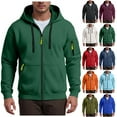 thumbnail image 2 of Mens Hoodies with Zipper Women's Plus Size Zip Up Hoodies Oversized Sweatshirts Fall Fashion Outfits Casual Jackets 2025 Winter Clothes, 2 of 9