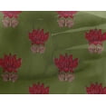 thumbnail image 4 of oneOone Georgette Viscose Fabric Leaves & Lotus Block Fabric Prints By Yard 42 Inch Wide, 4 of 4