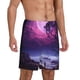 thumbnail image 2 of Balery Purple Moon Tree Night Sky Pantalones cortos de pijama de punto de algodón para hombre con cinturilla y bolsillos-XX-Large, 2 of 6