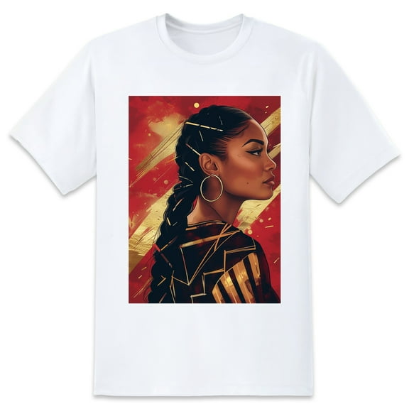 Basic Oversize Tees For WomenAfrican Girls Loose Boyfriend Shirts Casual Blouse round neck