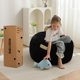 thumbnail image 3 of Puf cama MAXYOYO, sofá convertible para niños, negro, 3 of 6