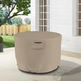thumbnail image 2 of Seal Skin Outdoor Patio Round Table Cover, Waterproof Elite PVC (Beige, 84" DIA x 28" H), 2 of 9