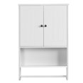 thumbnail image 1 of Yaheetech Armoire de Rangement de Salle de Bain Murale avec Tablettes Ajustables et Casier Ouvert, Blanc, 1 of 12