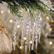 thumbnail image 4 of Navidad Adornos Navideños En Forma De Carámbano Colgantes Para El Árbol Transparentes Hogar, 4 of 8