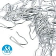 thumbnail image 6 of Sopito Curtain Hooks, 1.2in Metal Drapery Pin and Hook for Door Window Shower Curtain, Silver White 58PCS, 6 of 7