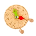 thumbnail image 1 of Wooden Clock Teaching Time Toy Wood Learning Clock Cognitive Toy for Kids Early Learning Educational Toy for Baby Kids Primary Color, 1 of 9