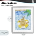 thumbnail image 4 of Stupell Industries Coastal Summer Poolside Drift Gray Framed Print Under Glass, 13 x 16, by Hillary Holt, 4 of 8
