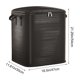 thumbnail image 3 of Bolsa grande de transporte para mudanzas 54x47x30cm – Asas reforzadas de alta resistencia, bolsa organizadora plegable y reutilizable tejida, parte superior con cremallera, bolsa para colcha para ropa, 3 of 6