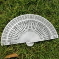 thumbnail image 2 of JeashCHAT Wedding Hand Fragrant Party Carved Bamboo Folding Fan Wooden Clearance, 2 of 2