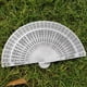 thumbnail image 1 of Fiudx Abanico de Boda, Abanico Plegable de Madera Tallada, Elegante Diseño Aromático, Ideal para Bodas de Verano Al Aire Libre, Ideal para Fiestas En El Jardín, Longitud de Varilla de 23 Cm, Ancho de, 1 of 2
