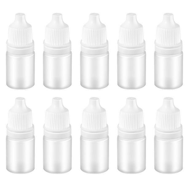 BESTONZON 10pcs Plastic Dropper Bottles Eye Dropper Squeeze Liquid