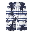 thumbnail image 4 of KPOPLK Men's Swim Trunks Quick Dry Beach Shorts Swimwear Bathing Suits Print Beach Casual Trouser Shorts(Blue,XXL), 4 of 5