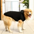 thumbnail image 4 of Dog Hoodie Comfortable Fit Back Pocket Warm Outdoor Dog Sweatshirt with Drawstring for Large Dogs-Black,XL, 4 of 8