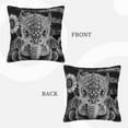 thumbnail image 3 of ZICANCN Sunflower Dinosaur Pattern Throw Pillow Covers, Bed Couch Sofa Knit Decorative Pillow Covers for Living Room Farmhouse, 12"x12", 3 of 8