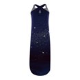 thumbnail image 3 of Lenago Robe Maxi Grande Taille pour Femmes Imprimée Sans Manches Croisée devant Longue Robe d'Été Plage en Solde, 3 of 4