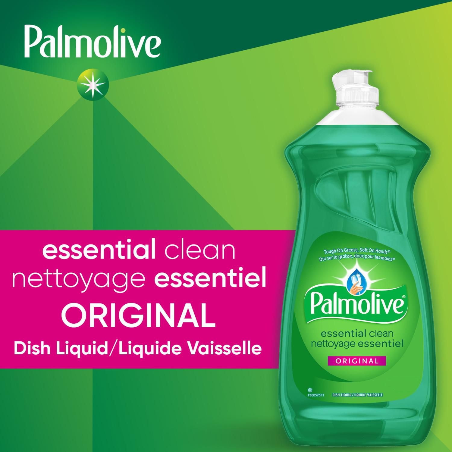 Savon à vaisselle liquide Palmolive Essential Clean, parfum Original - 828 mL 828 ml