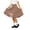 Coffee, variant on Knee Length Long Skorts for Girl Plain Uniform Skirts with Built in Shorts Modest Dressy Skirts for Girls (Coffee 120/6Y)