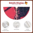 thumbnail image 3 of Lukts Rock Skull Guitarist Print Color Life Christmas Tree Skirt, Winter Holiday Tree Mat Decoration ,Can be Used as A Shawl-30", 3 of 6