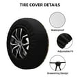 thumbnail image 2 of Salouo Cute Cat Print Spare Tire Cover 14-17 inch Spare Tire Protector Universal Tough Tire Wheel Cover for Trailer SUV and Truck-17 inch, 2 of 6