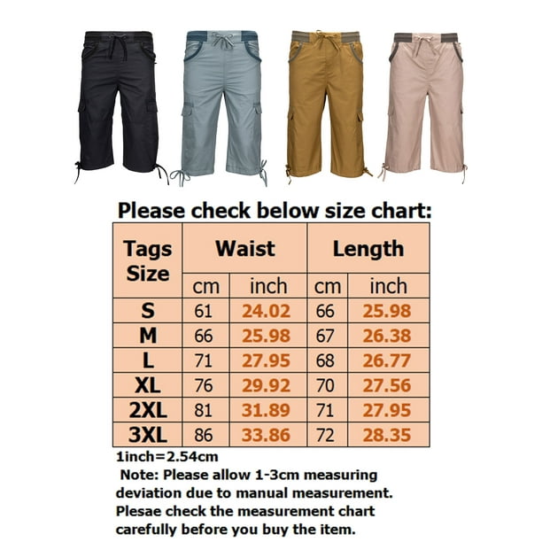 MAWCLOS Ladies Cropped Trousers Solid Color Cargo Pant High Waisted Capri  Pants Casual Loungewear Drawstring Elastic Waist Bottoms Grey Blue XL 